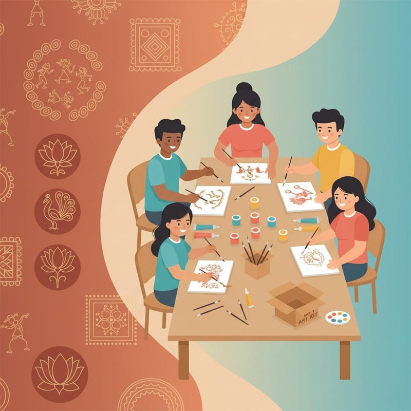 How Ancient Indian Art Inspires Modern DIY Art Kits