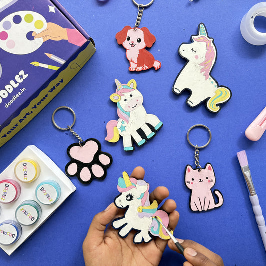 Keychains & Fridge Magnets Combo Kit