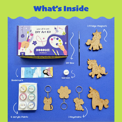 Keychains & Fridge Magnets Combo Kit