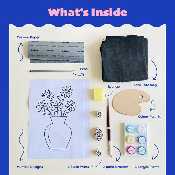 DIY-Black Tote Bag Kit