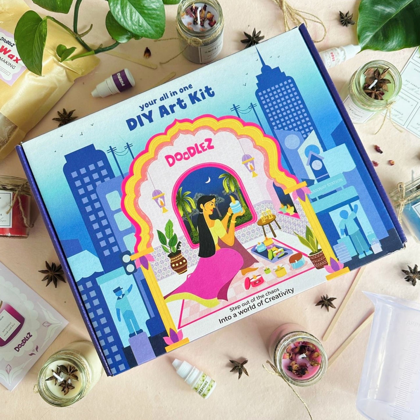 Candle Making Kit (Set of 6 Jars)