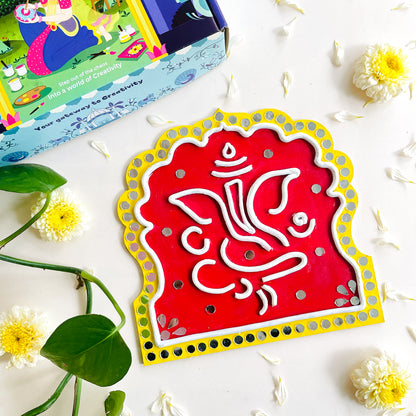 Lord Ganesha Jharokhas Lippan Art Kit