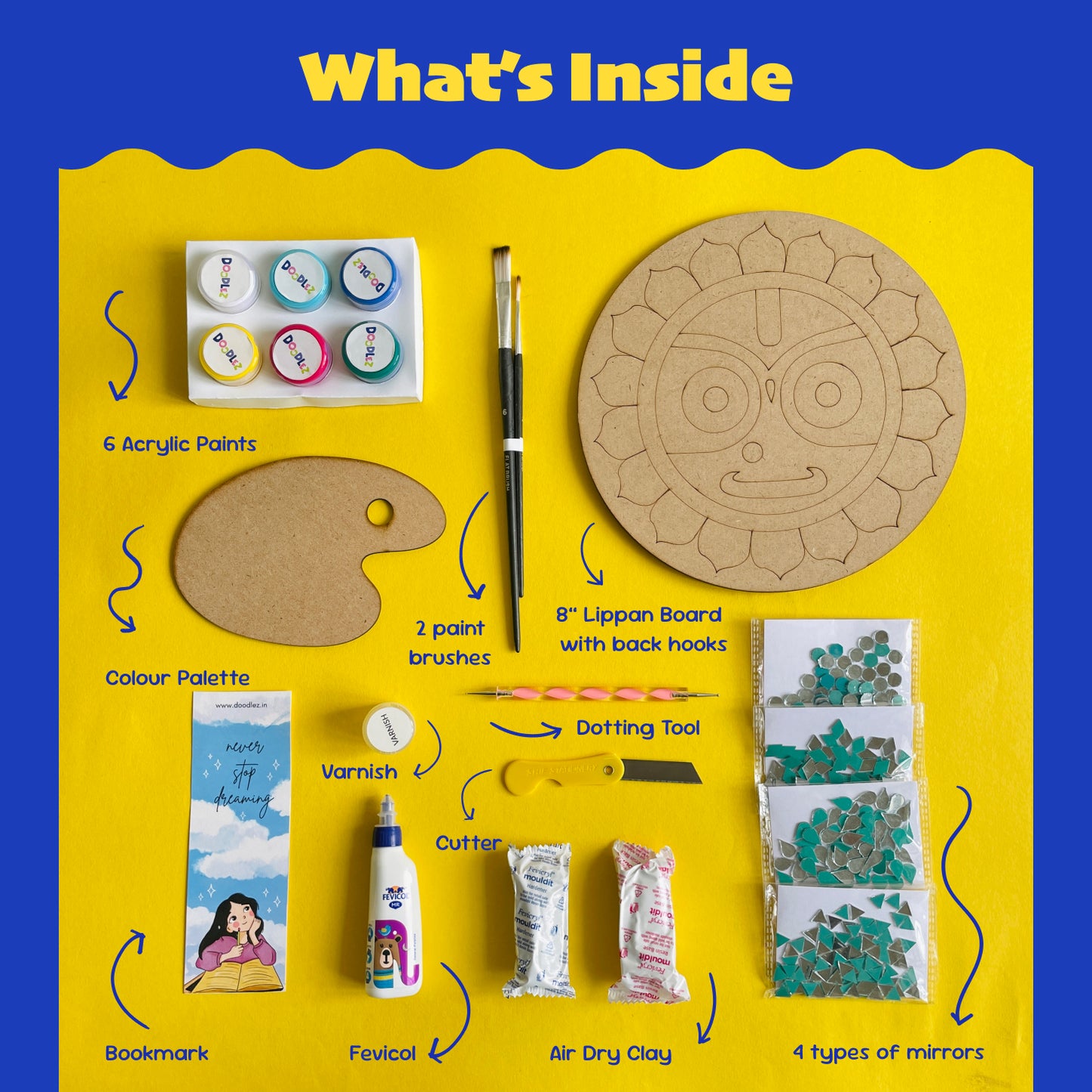 Lord Jagannath Lippan Art Kit