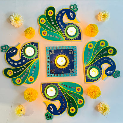 Peacock Rangoli Kit