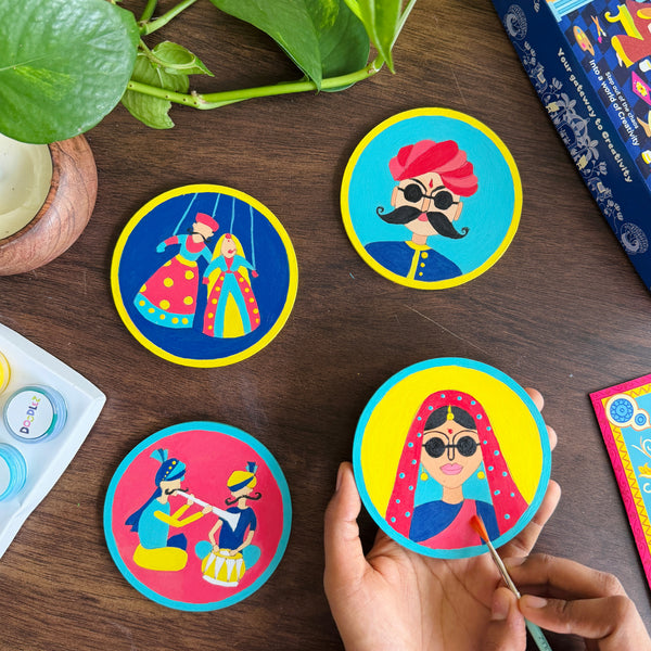 Rajasthani Heritage Coasters Kit