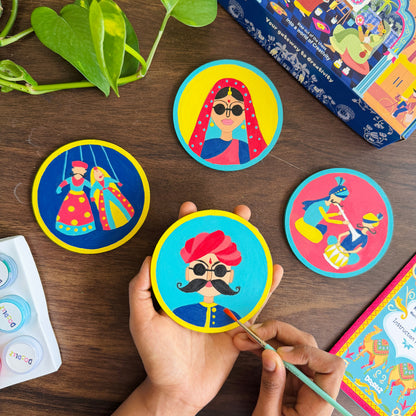 Rajasthani Heritage Coasters Kit