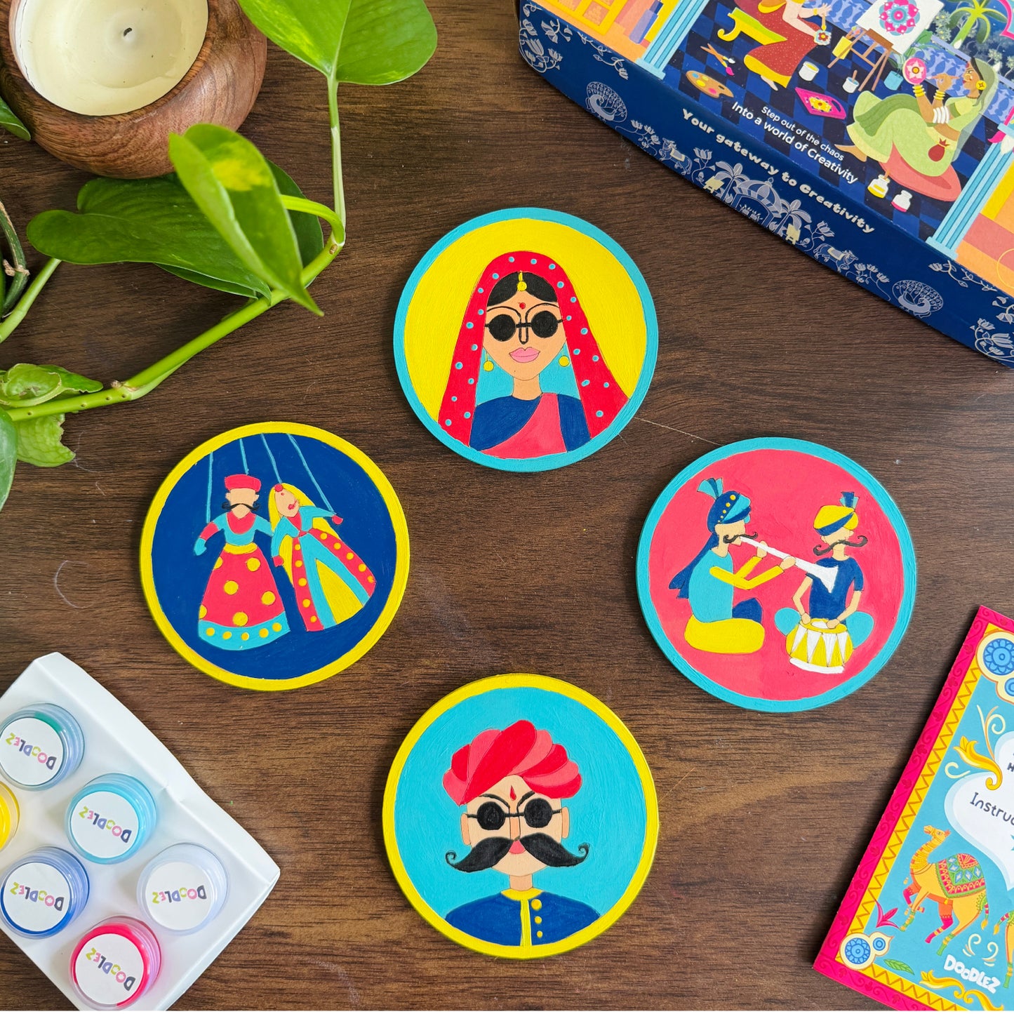 Rajasthani Heritage Coasters Kit