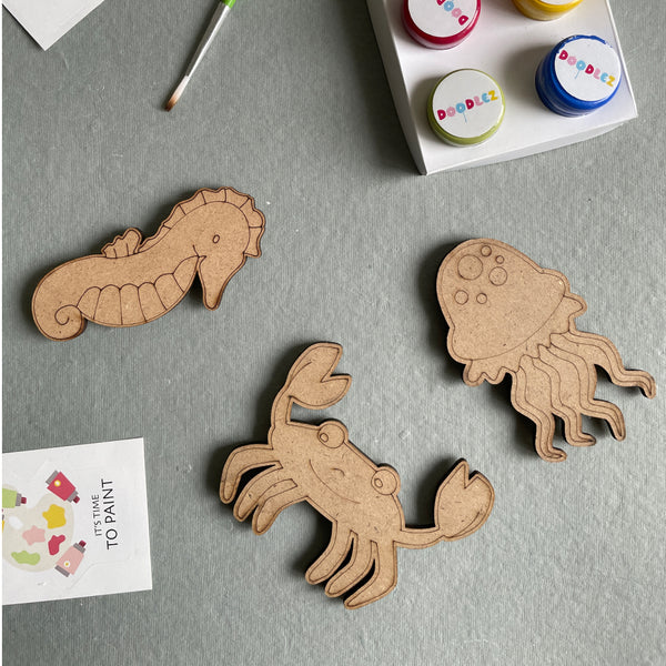 Sea Animals Fridge Magnets Kit