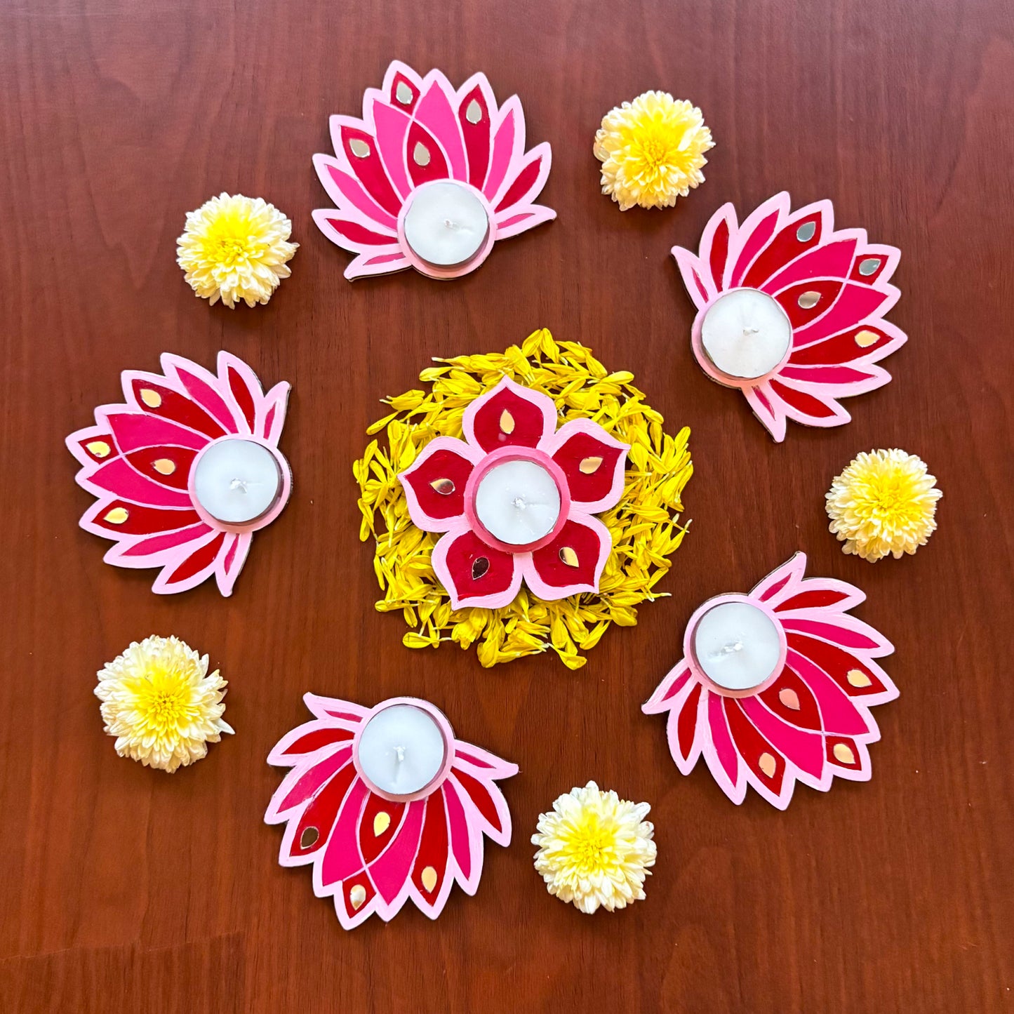 Rangoli Tealight Holders Kit