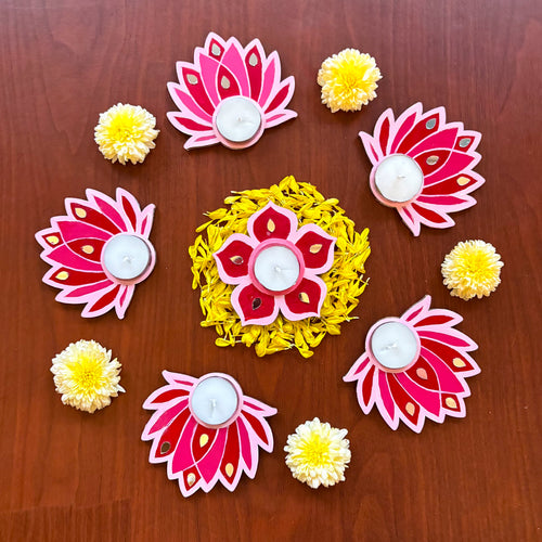 Rangoli Tealight Holders Kit