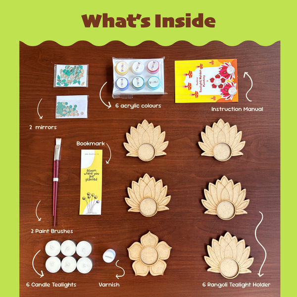 Rangoli Tealight Holders Kit
