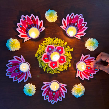Rangoli Tealight Holders Kit