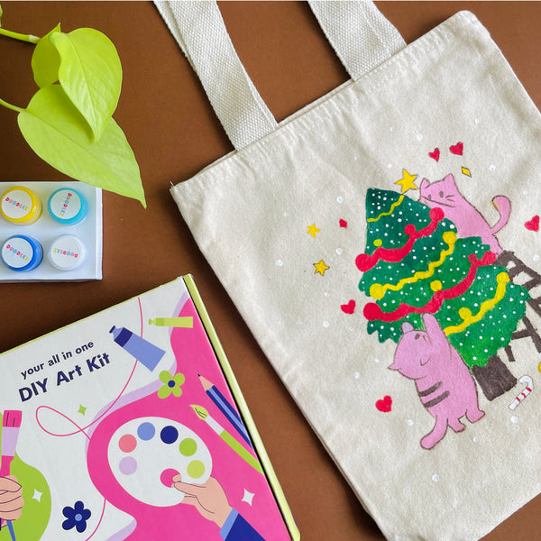 DIY White Tote Bag Kit