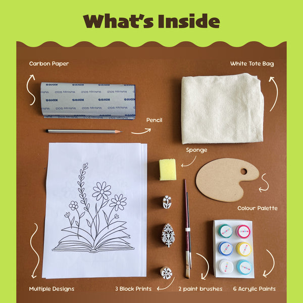 DIY White Tote Bag Kit