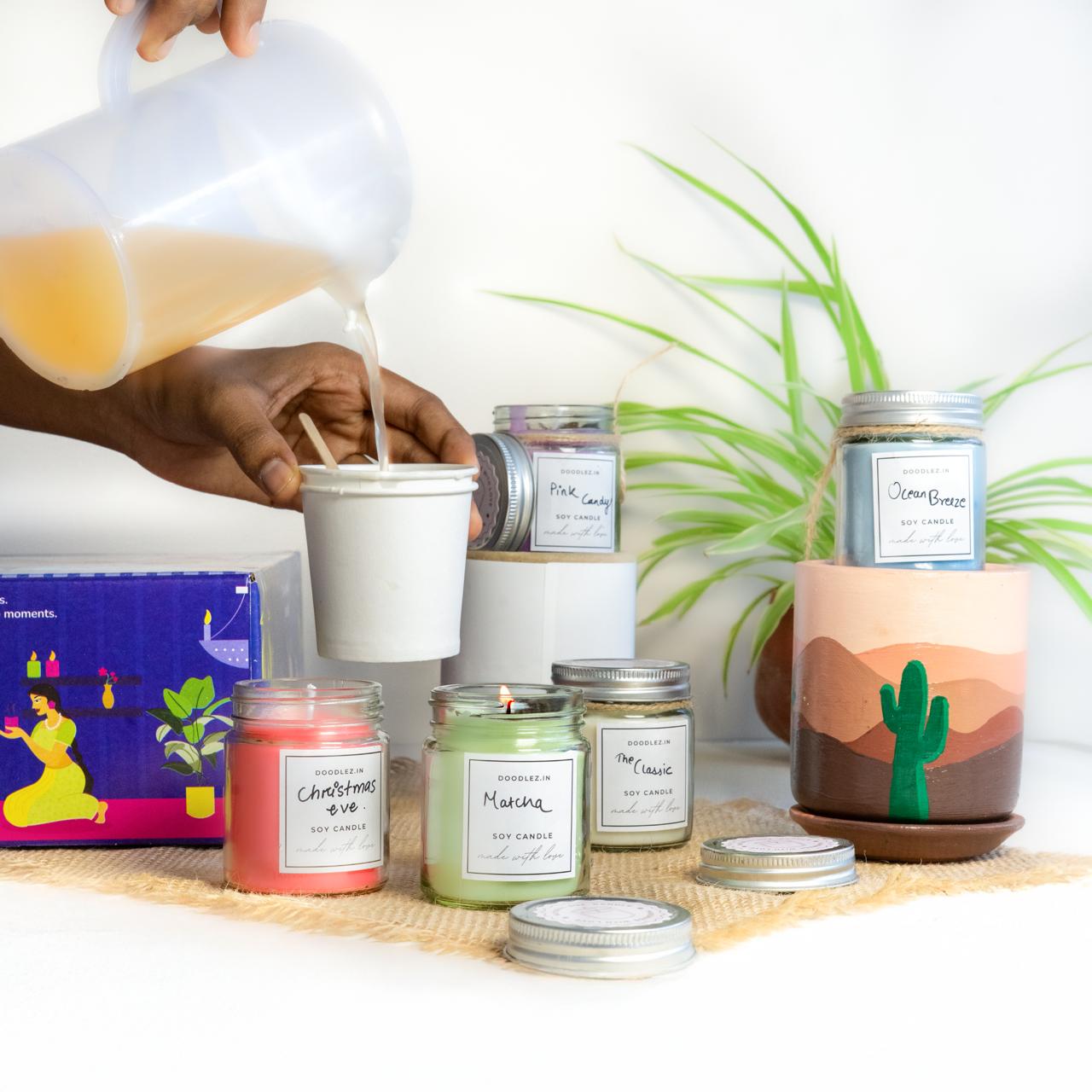 Candle Making Kit (Set of 6 Jars)