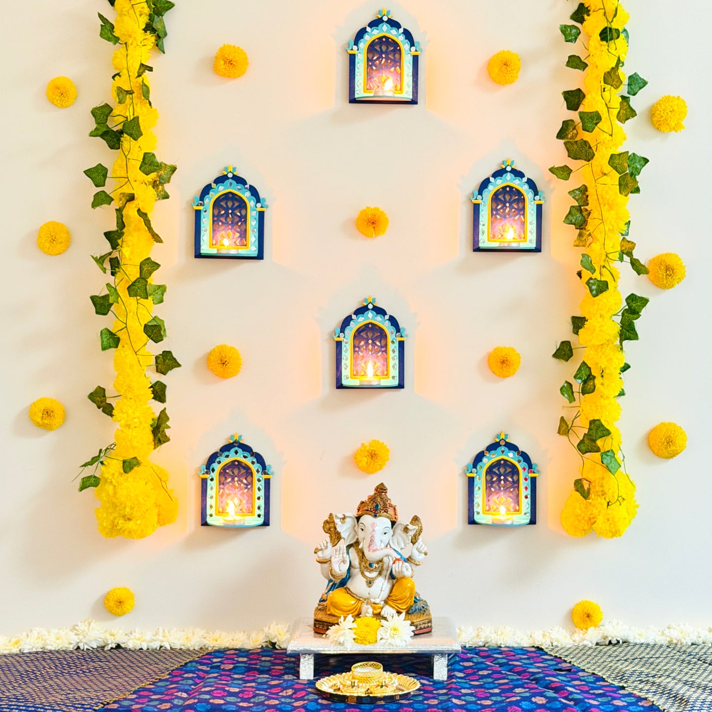 Haveli Jaali Jharokhas Backdrop Decor Kit