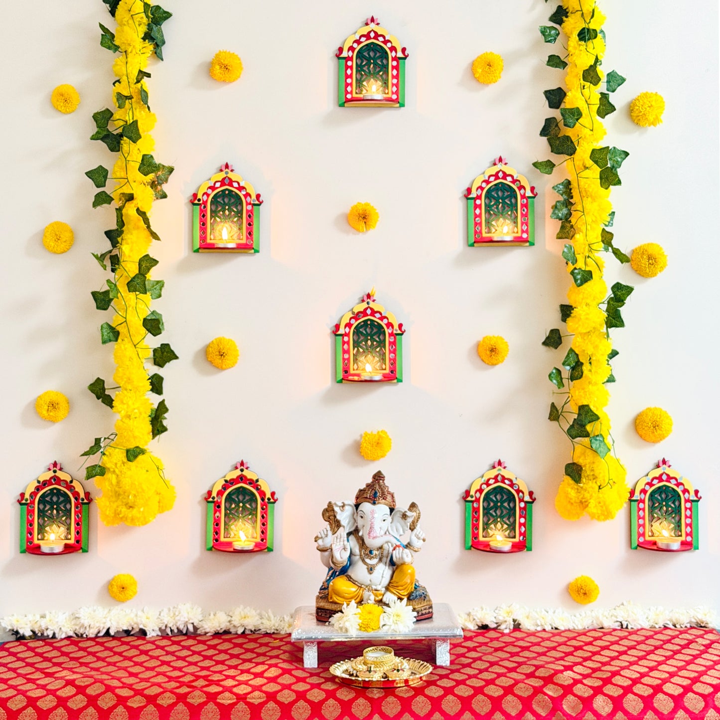 Haveli Jaali Jharokhas Backdrop Decor Kit