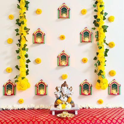 Haveli Jaali Jharokhas Backdrop Decor Kit
