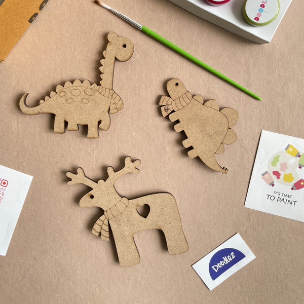 Winter Animals Fridge Magnets Kit